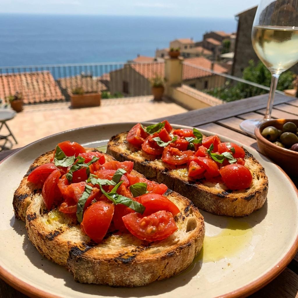 Bruschette al Pomodoro Vegane