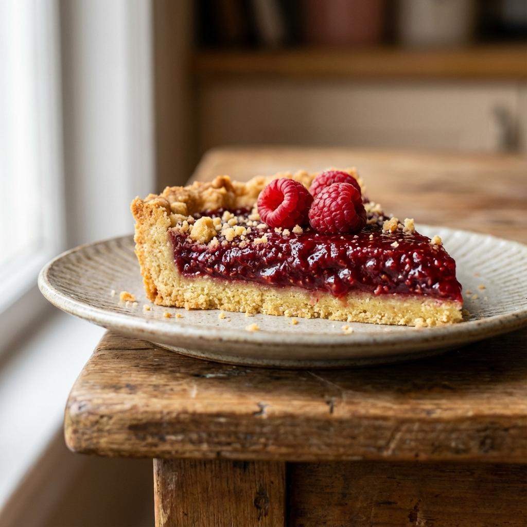 Crostata di Lamponi Vegana