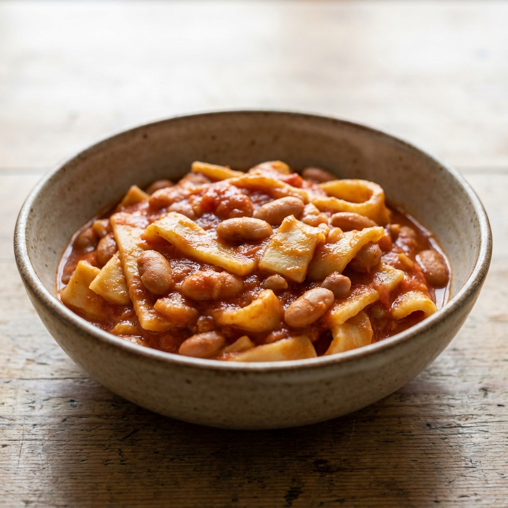 Sagne e Fagioli Vegane